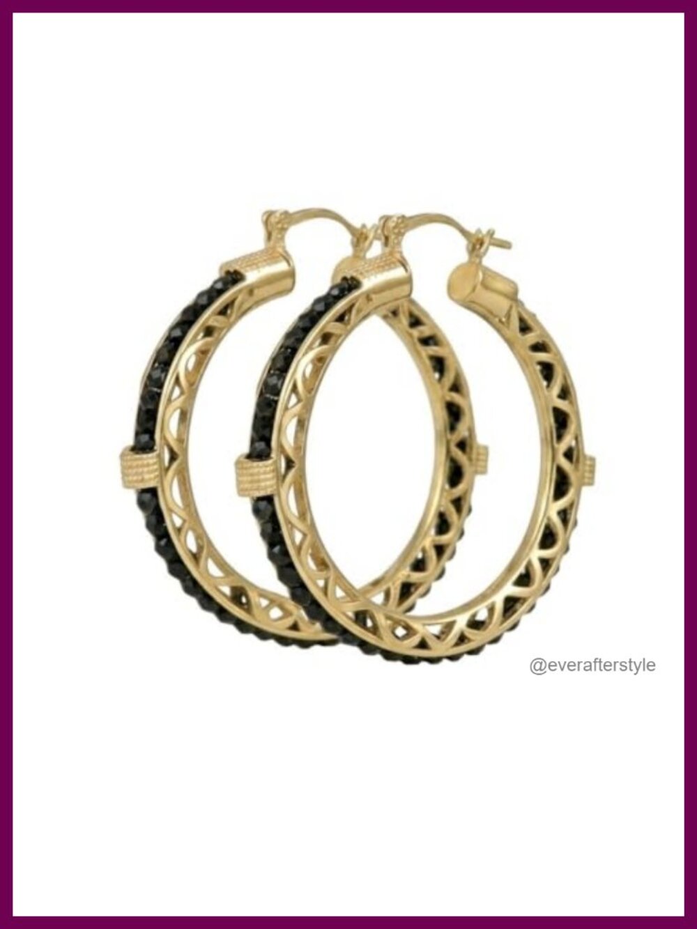 14K Gold Plated Large 35mm Hoop Earrings for Women Trendy Lightweight Gift